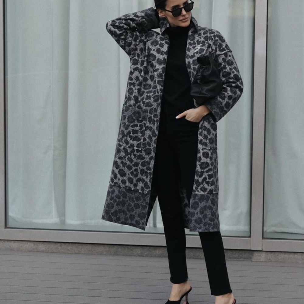 SOLD! ZARA | Leopard Alpaca Wool Coat